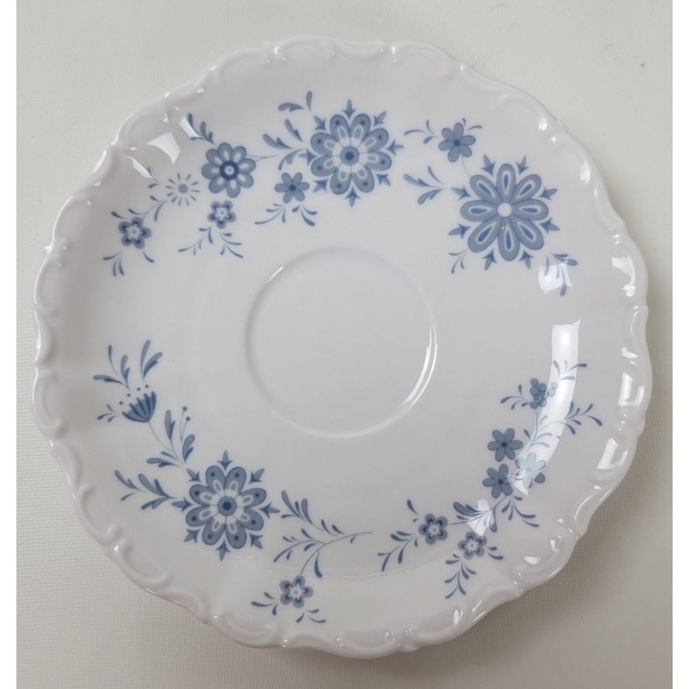 Seltmann Weiden Christina Bavarian‎ Blue Porcelain Replacement Saucer 5.75"